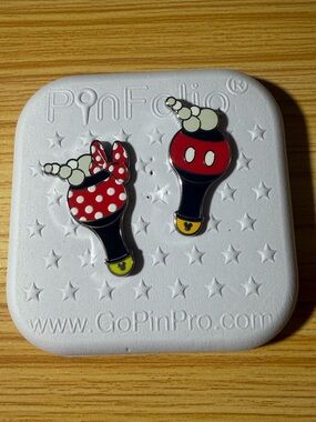 Disney Mickey & Minnie Bubble Wand Pin Duo
